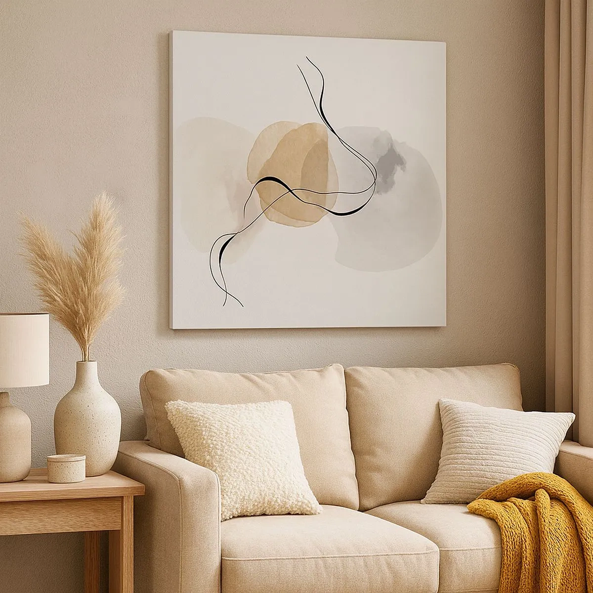 Tablou pe pânză - Mărgele de aer - 30x30 cm