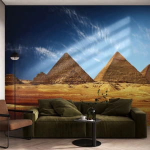 Tapet Premium Canvas - 40 de secole vă privesc - Piramidele, Arhitectură, Peisaj - 500x350 cm