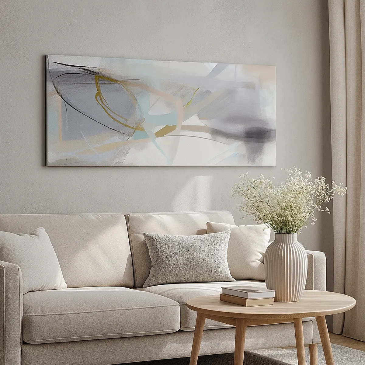 Tablou pe pânză - Abstracție cețoasă - 30x30 cm