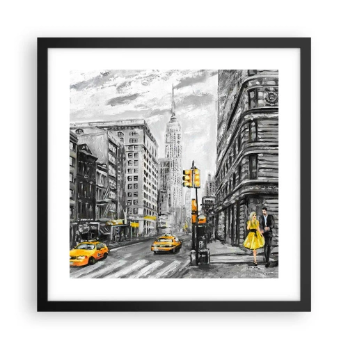Poster în ramă neagră - O poveste din New York - 40x40 cm