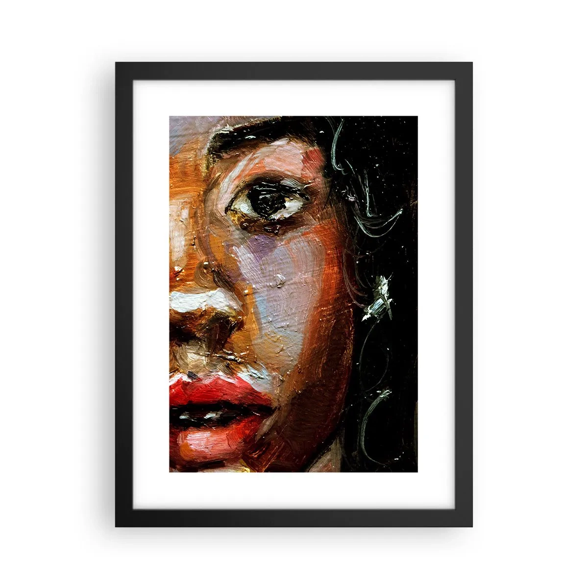 Poster în ramă neagră - Negru și strălucire - 30x40 cm