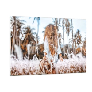 Tablou pe sticlă - Născută din puful de iarbă - 120x80 cm
