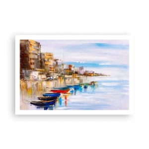 Poster - Port urban multicolor - 91x61 cm