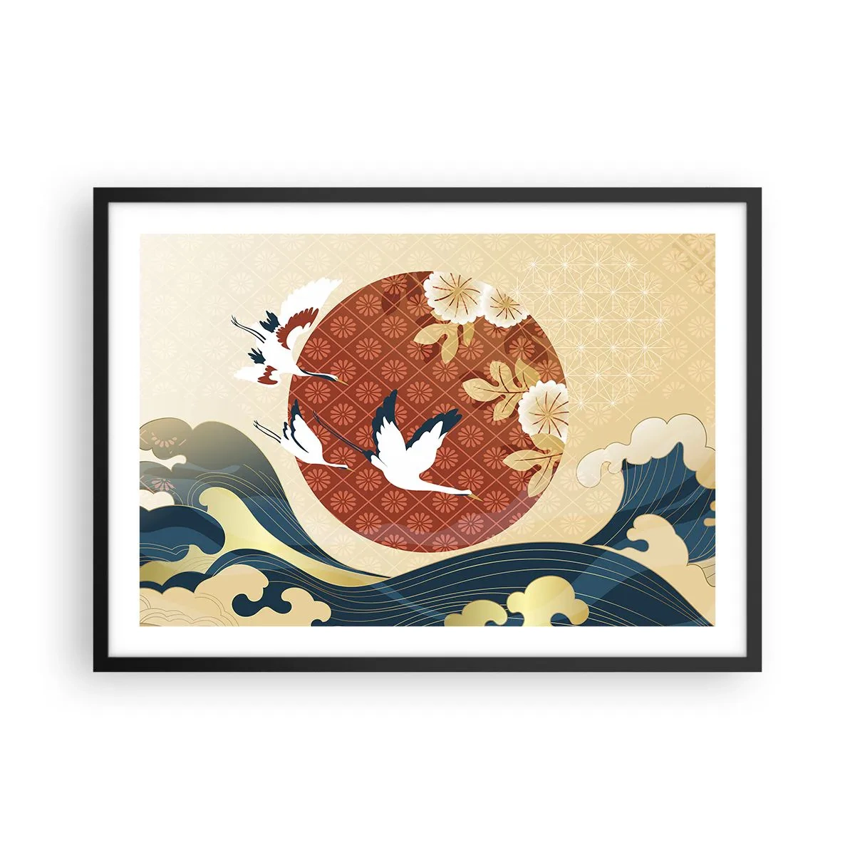 Poster în ramă neagră - O fabulă japoneză - 70x50 cm