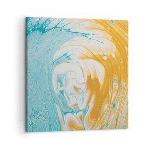 Tablou pe pânză - Vârtej de pastel - 50x50 cm