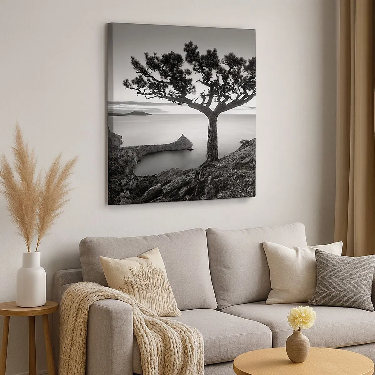 Tablou pe pânză - Liniște până la orizont - 30x30 cm