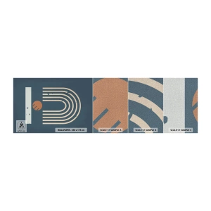 Mostră tapet Premium Canvas - Geometrie în funcție de rodie - Abstracția, Bucată, Grafică - 100x30 cm