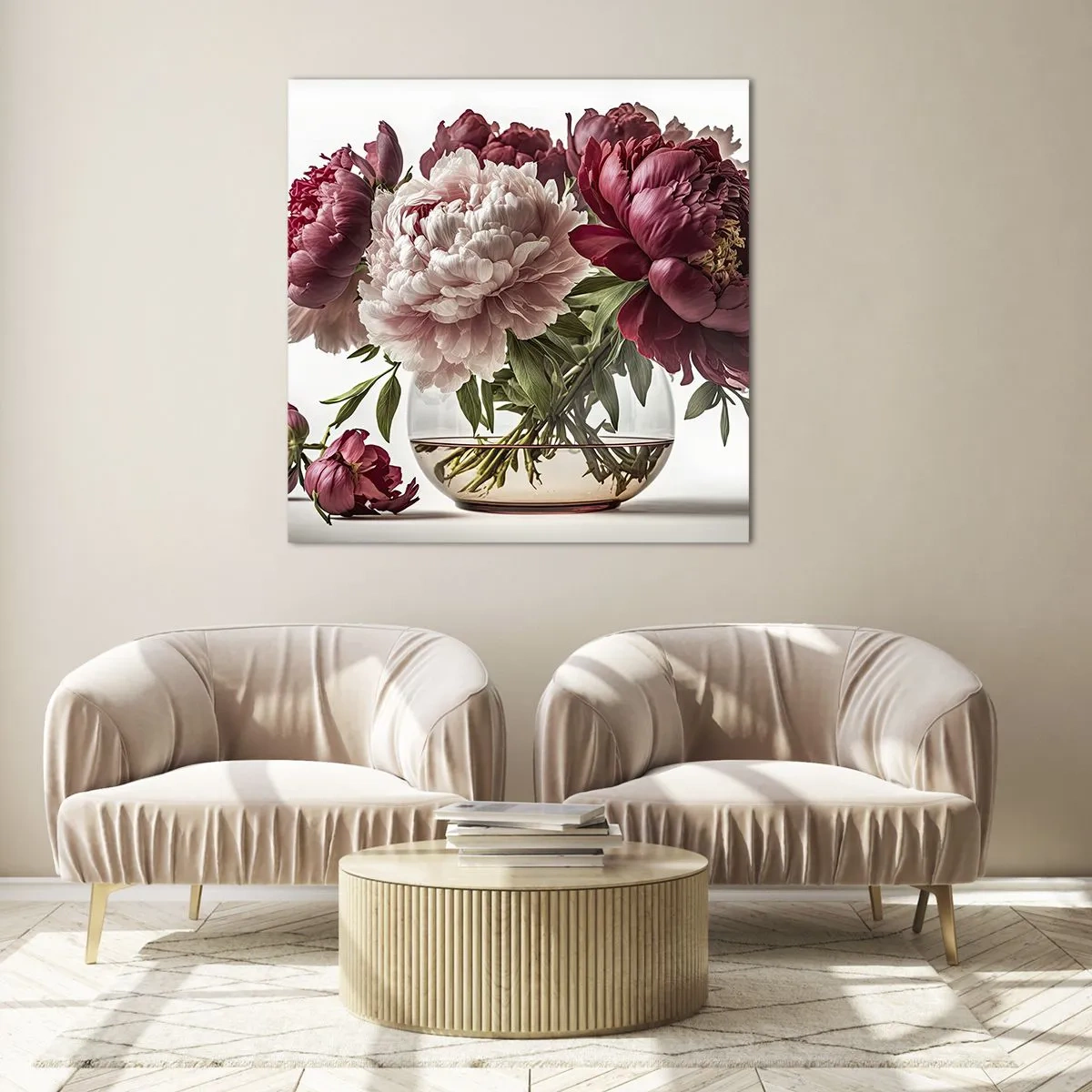 Tablou pe sticlă - În plină înflorire - 30x30 cm