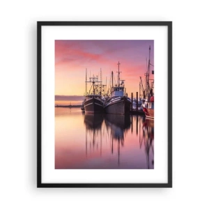 Poster în ramă neagră - Înainte de o zi plină - 40x50 cm