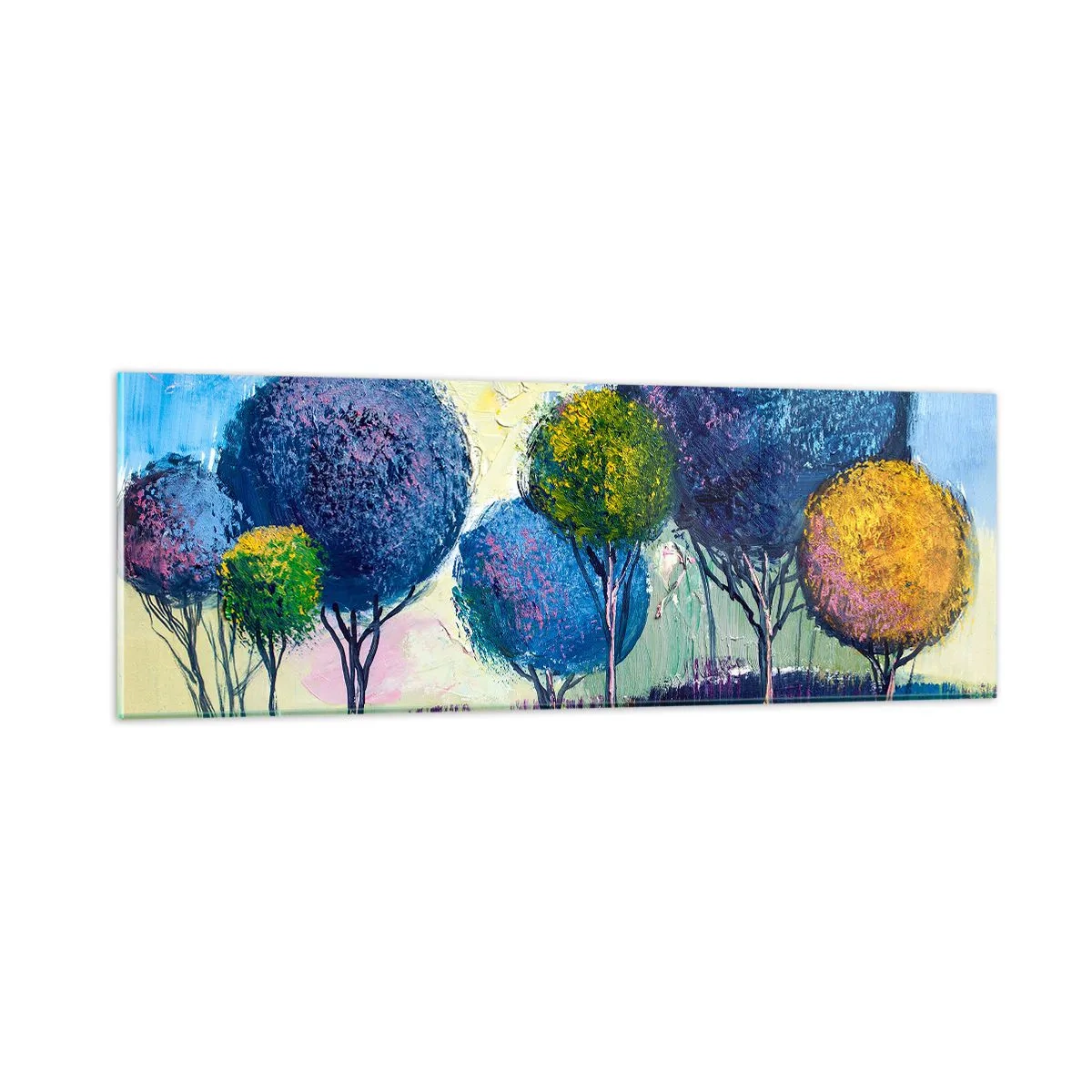 Tablou pe sticlă - Sfera - forma unui ideal - 90x30 cm