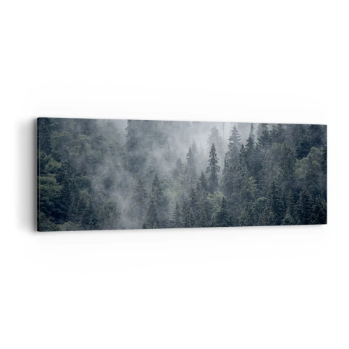 Tablou pe pânză - Zori de pădure - 90x30 cm
