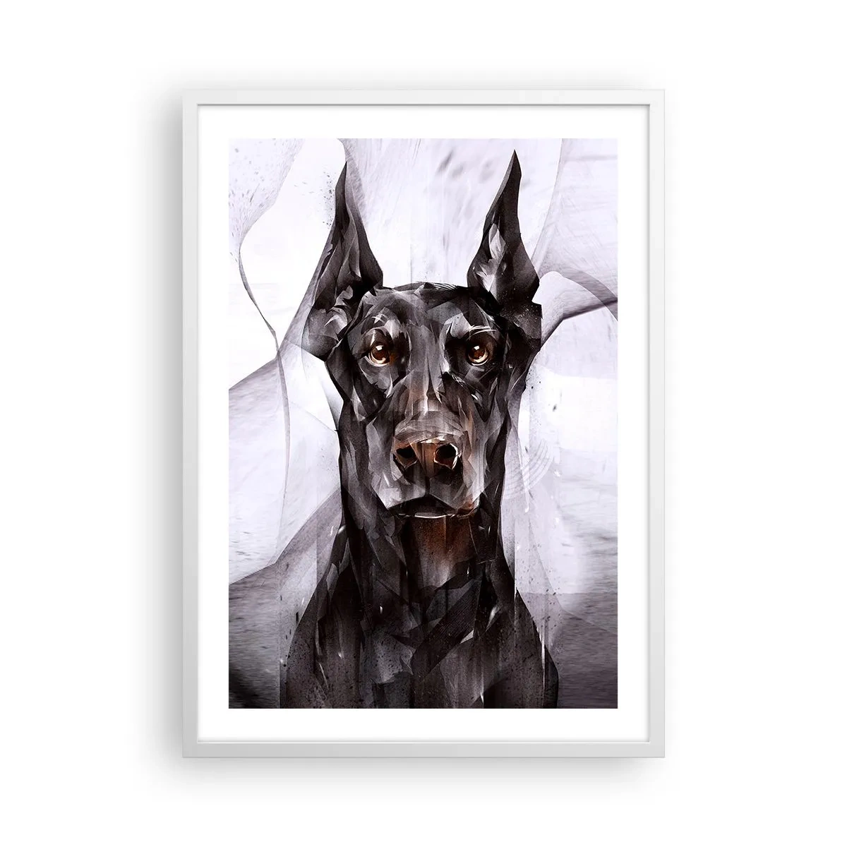 Poster în ramă albă - Născut cu noblețe - 50x70 cm