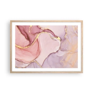 Poster în ramă de stejar deschis - O mângâiere de culoare - 70x50 cm