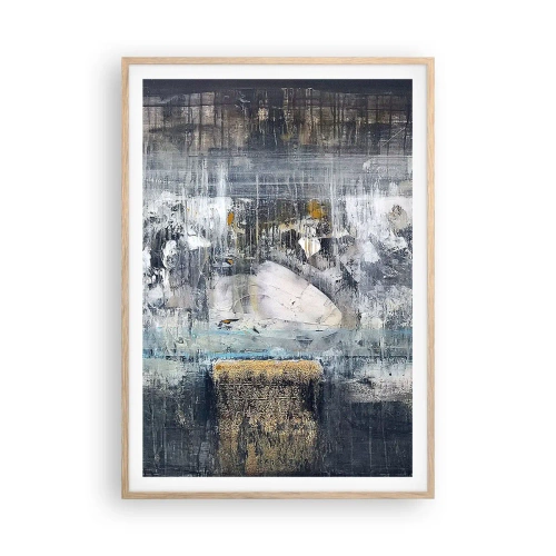 Poster în ramă de stejar deschis - Ca pe gheață, ca pe asfalt - 70x100 cm