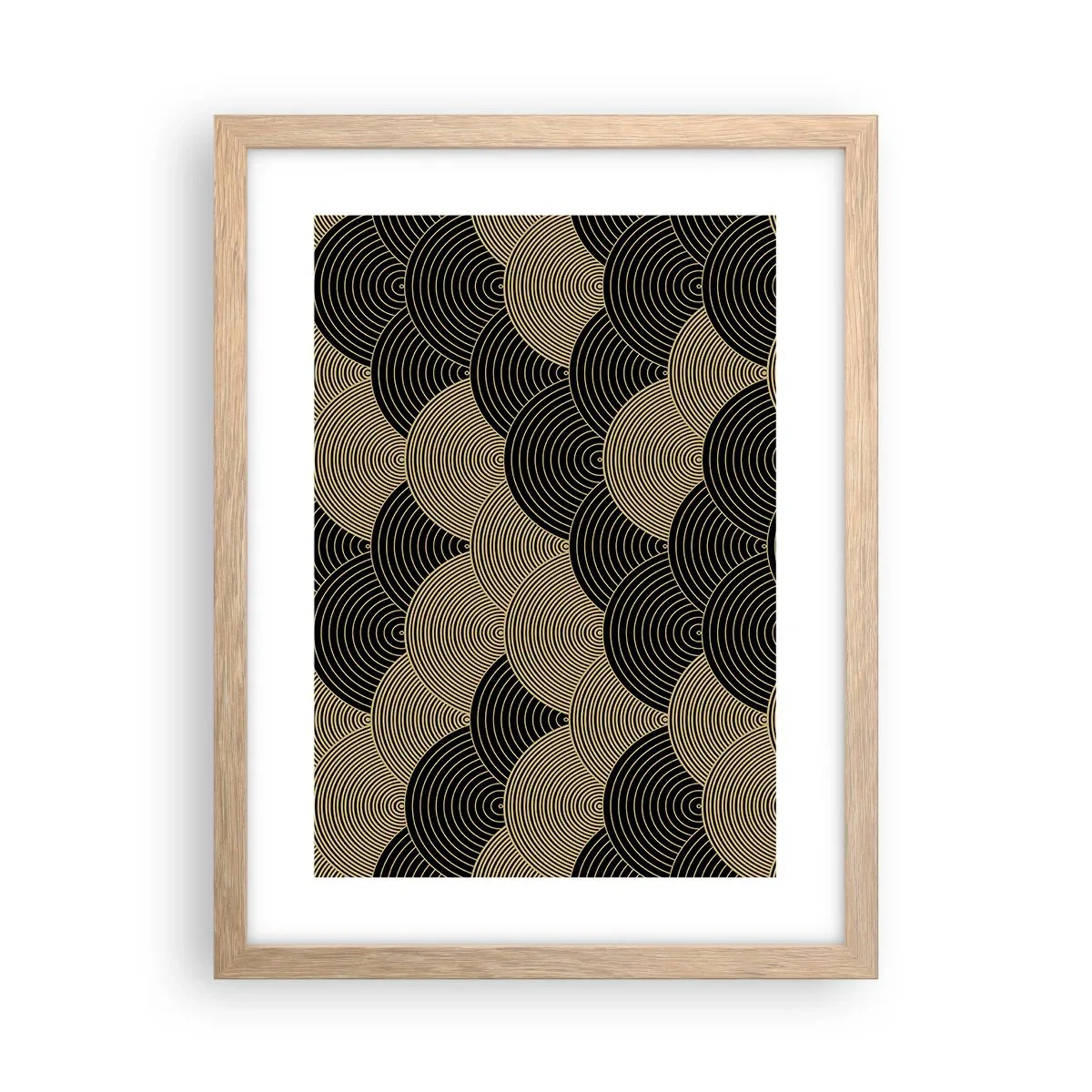 Poster în ramă de stejar deschis - Unitate în multiplicitate - 30x40 cm