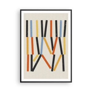 Poster în ramă neagră - Compoziție la nivel - 70x100 cm