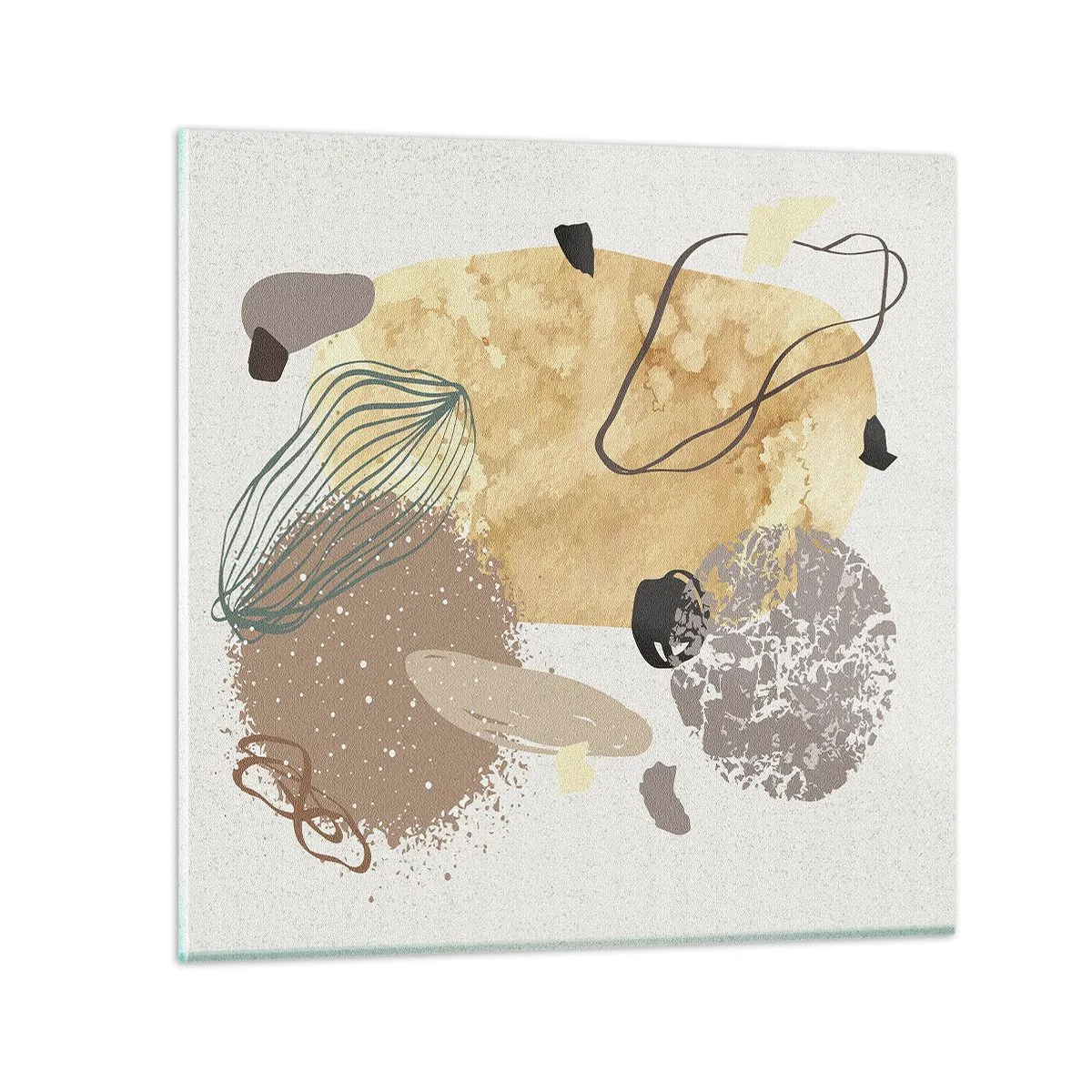 Tablou pe sticlă - Fluiditatea aplicată - 60x60 cm