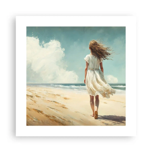 Poster - Vreau să întâlnesc soarele și vântul - 40x40 cm