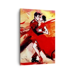 Tablou pe pânză - Ritmul pasiunii purpuriu - 70x100 cm