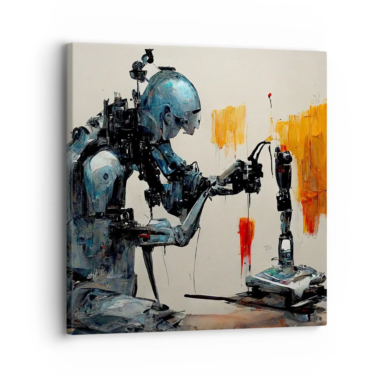 Tablou pe pânză - Vine ziua de mâine..... - 30x30 cm