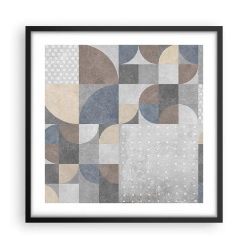 Poster în ramă neagră - Fantezie ceramică - 50x50 cm
