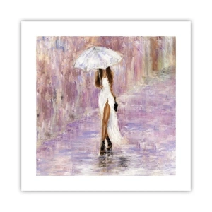 Poster - În ploaia de liliac - 40x40 cm