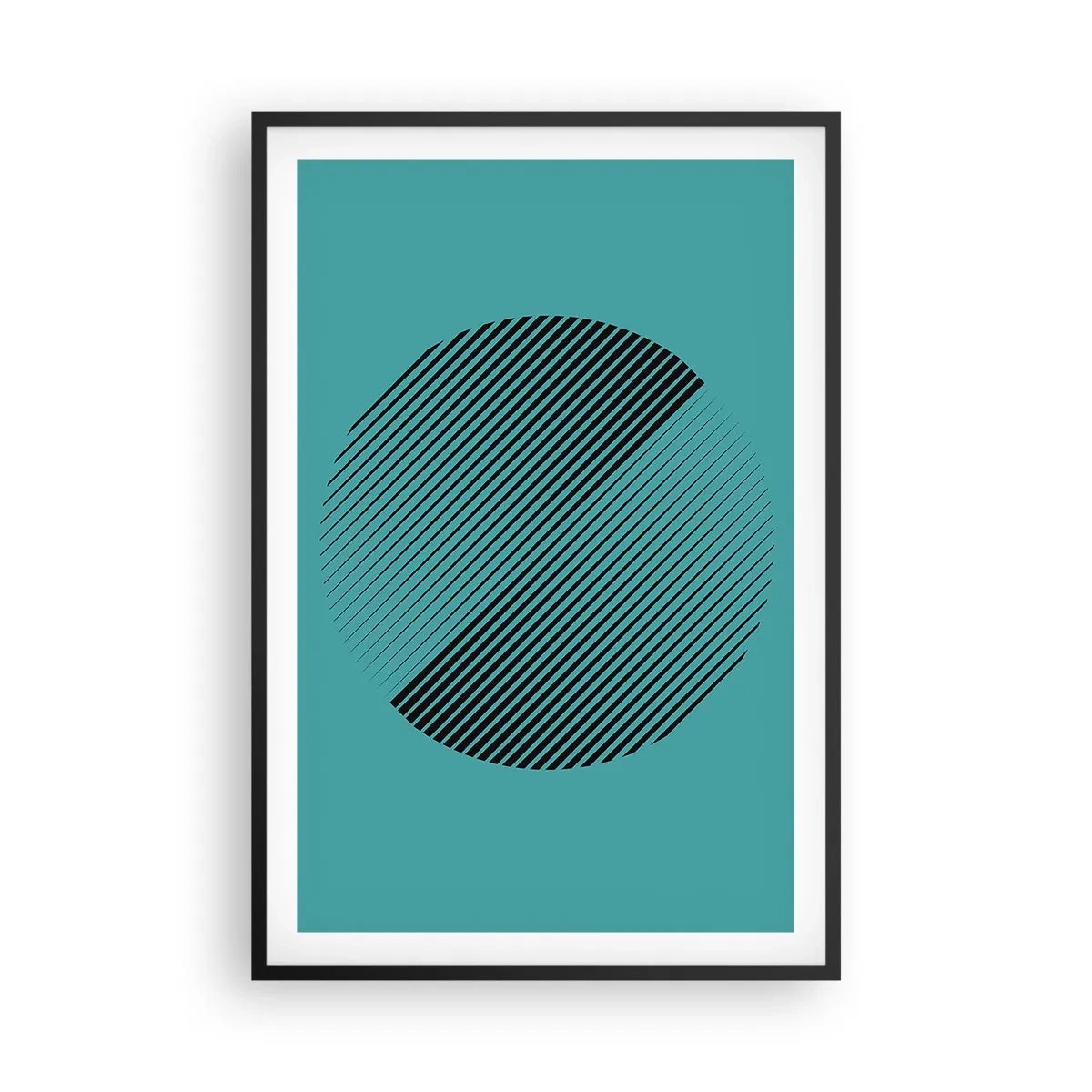 Poster în ramă neagră - Cercul - o variație geometrică - 61x91 cm