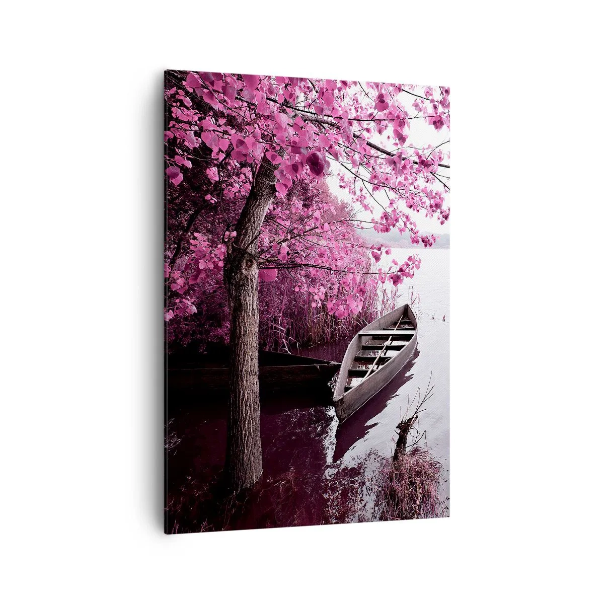 Tablou pe pânză - În tăcerea roz - 70x100 cm