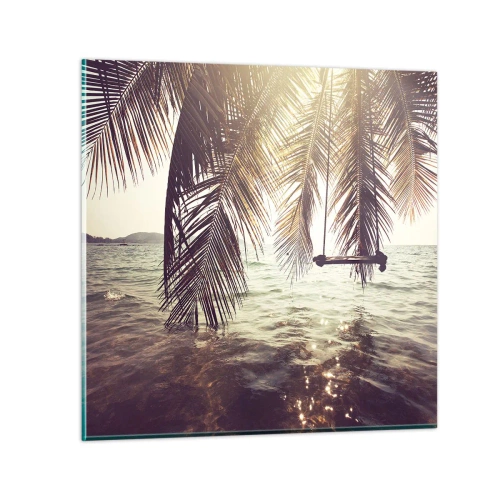 Tablou pe sticlă - Poți să te dai în vânt după pofta inimii tale - 50x50 cm