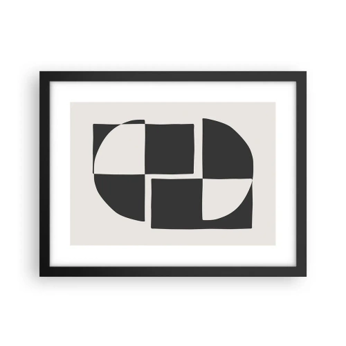 Poster în ramă neagră - Antiteză - sinteză - 40x30 cm