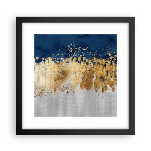 Poster în ramă neagră - Compoziție modernă cu bliț - 30x30 cm