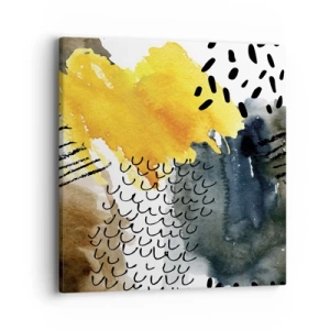 Tablou pe pânză - O întâlnire a elementelor - 40x40 cm