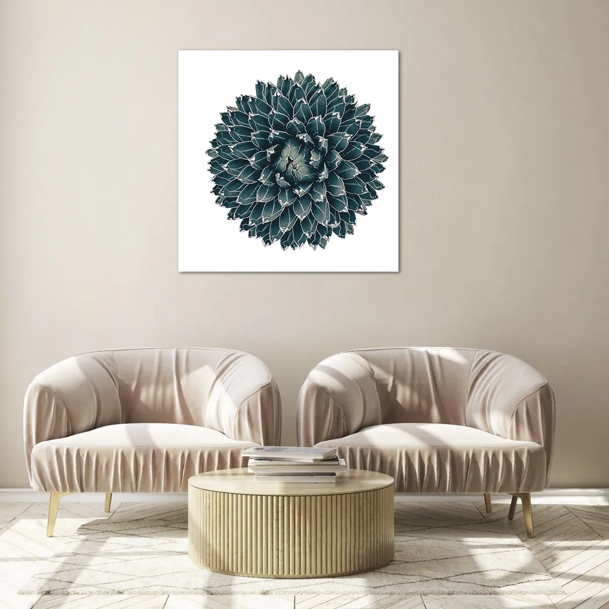 Tablou pe sticlă - Steaua deșertului - 60x60 cm