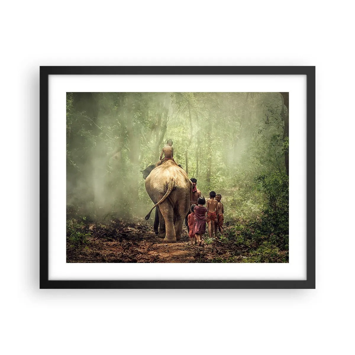 Poster în ramă neagră - Noua Carte a Junglei - 50x40 cm