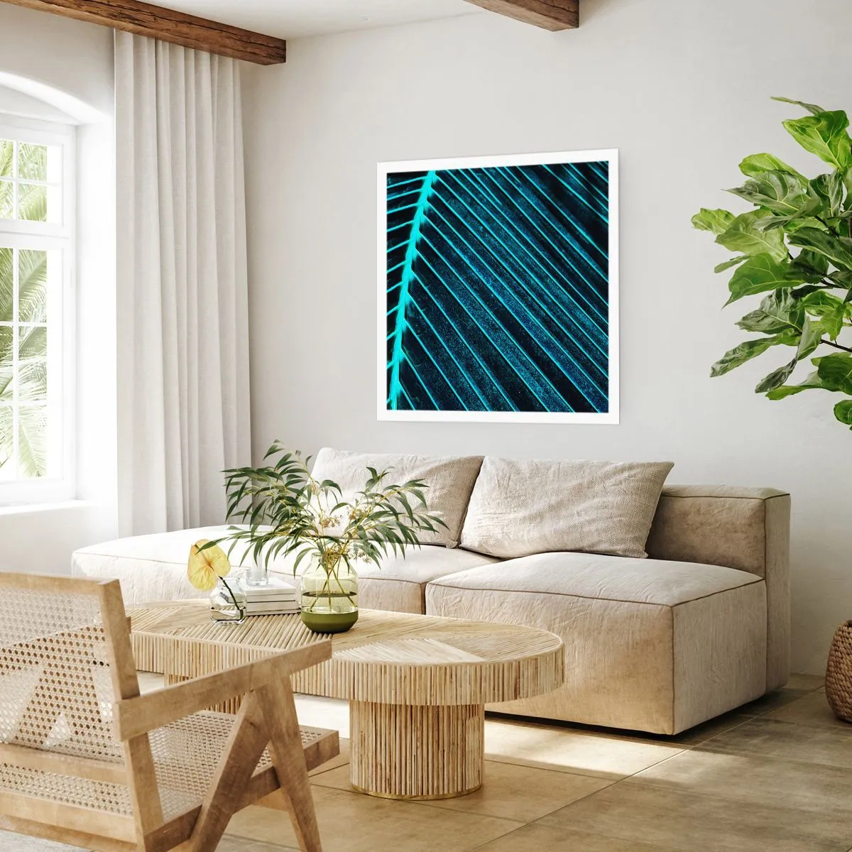 Poster - Textura verdelui - 60x60 cm