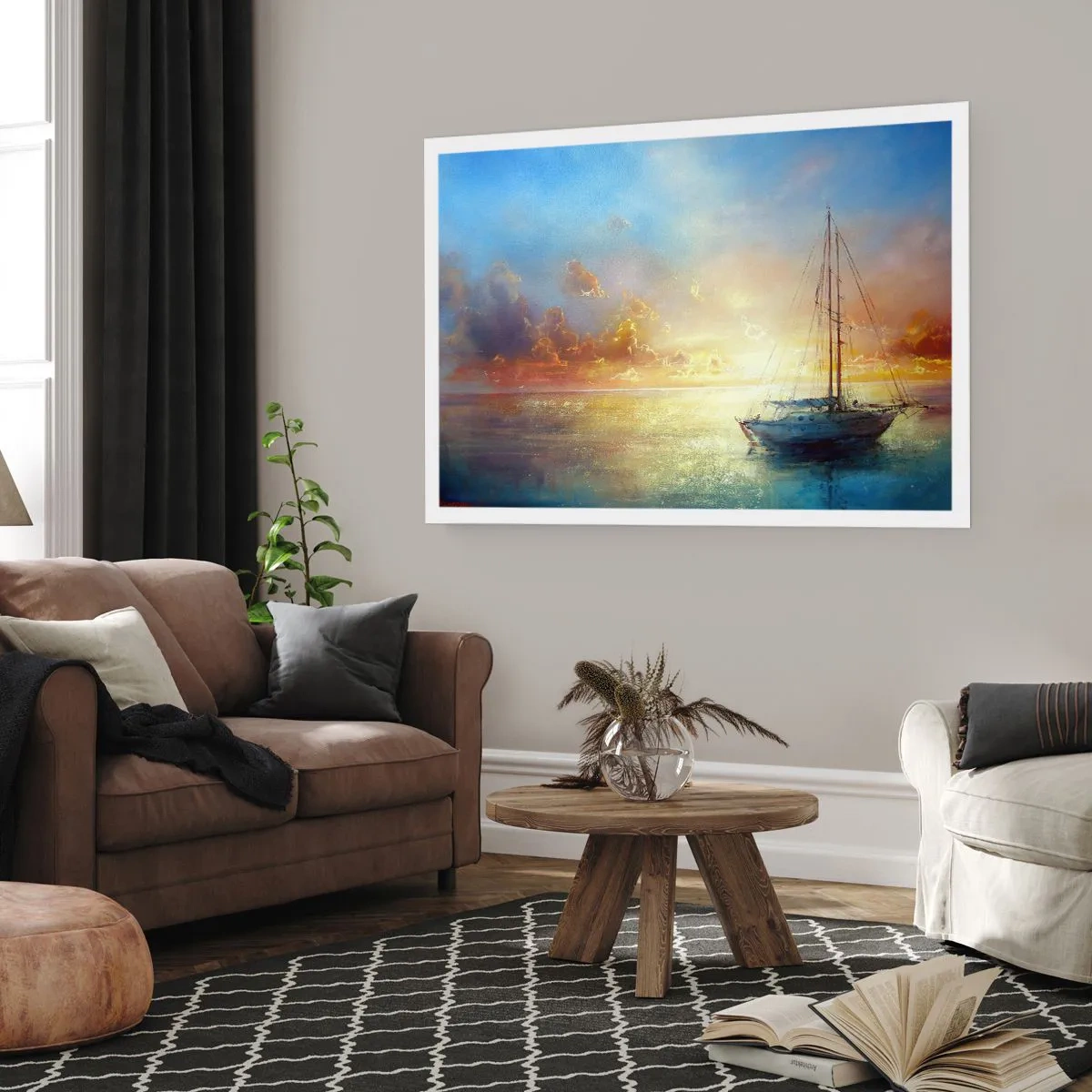 Poster - Într-un golf de aur - 40x30 cm