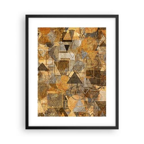 Poster în ramă neagră - Lumea băgată în formă - 40x50 cm