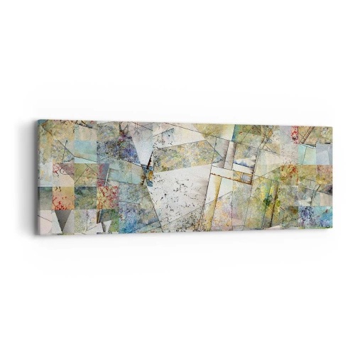 Tablou pe pânză - Remaniere geometrică - 90x30 cm