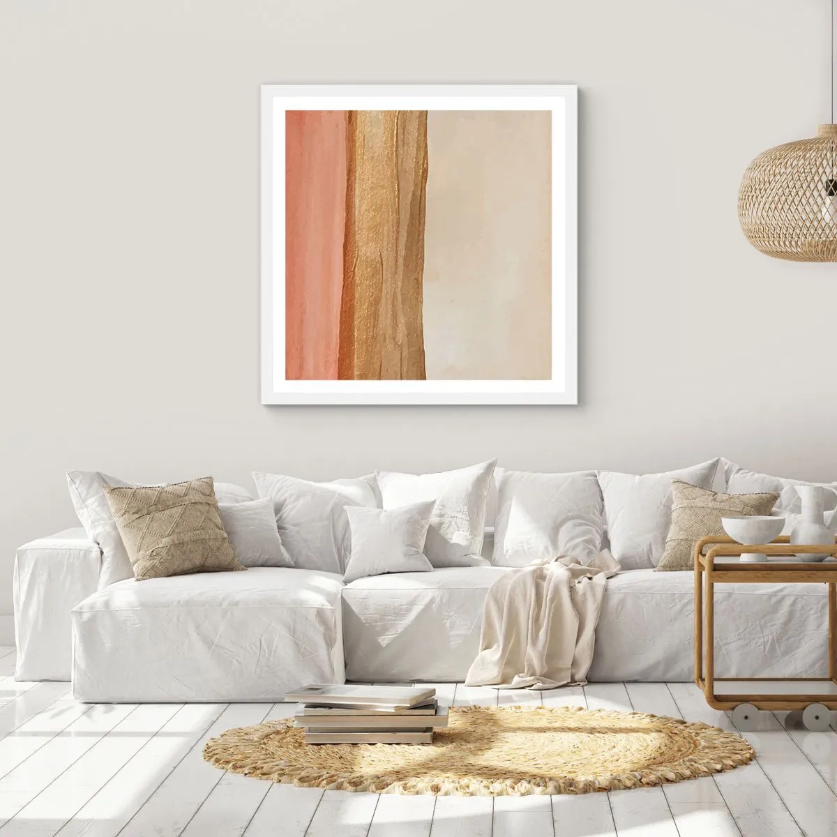 Poster în ramă albă - Compoziție verticală - 60x60 cm