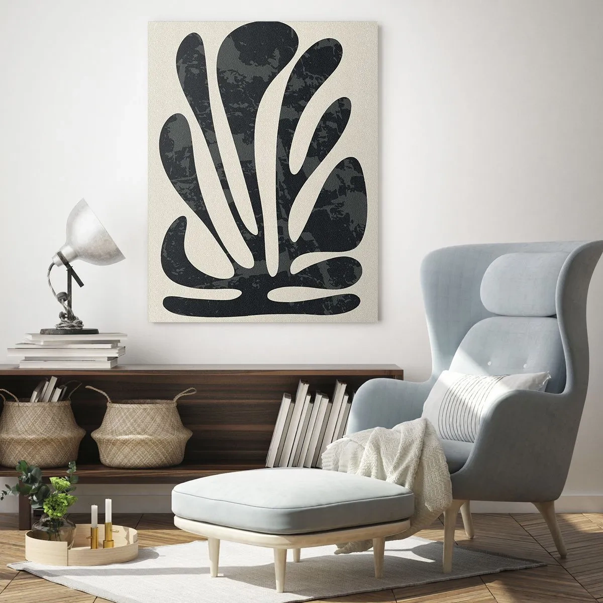 Tablou pe sticlă - Abstracție cu mai multe degete - 70x100 cm