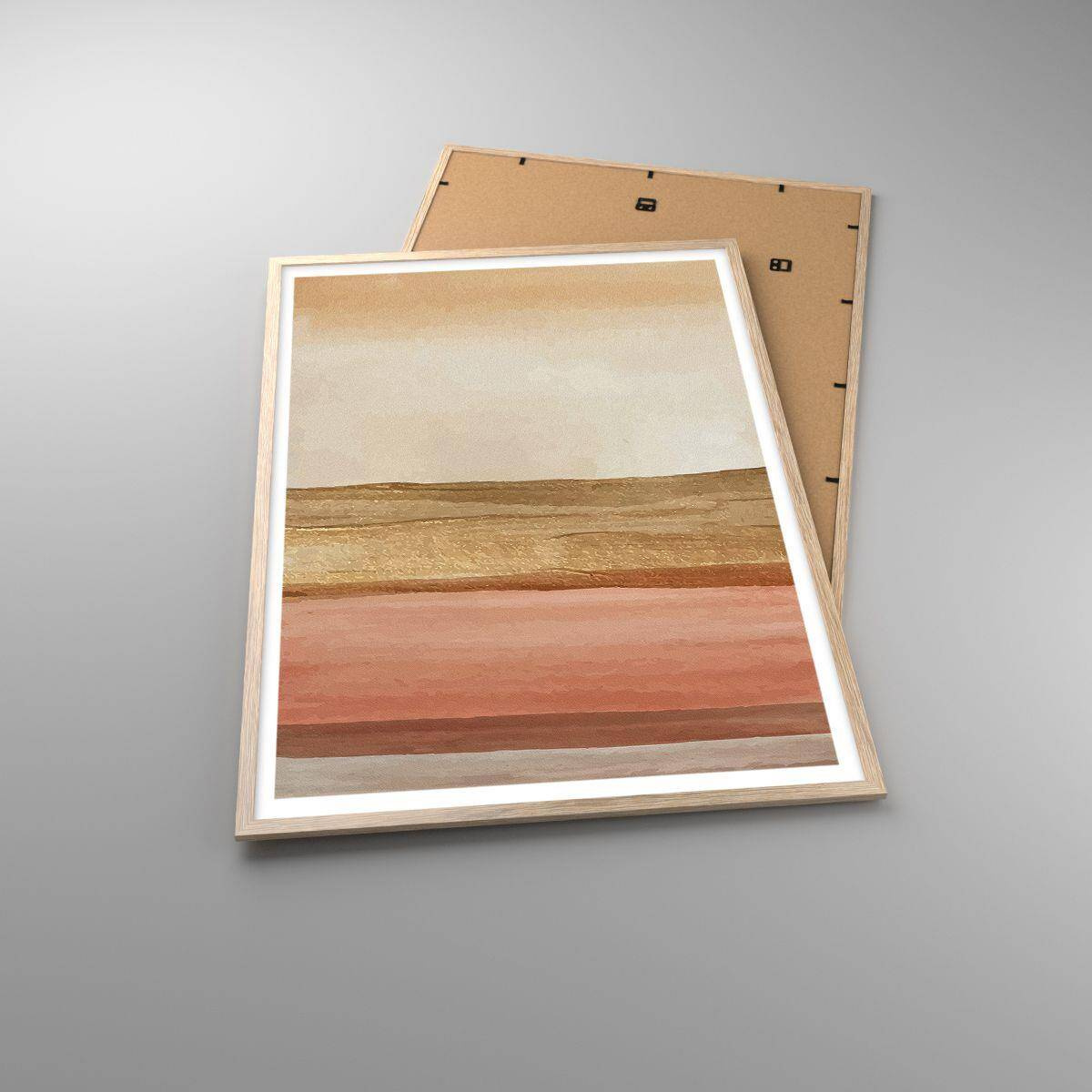 Poster în ramă de stejar deschis - Compoziție verticală - 70x100 cm