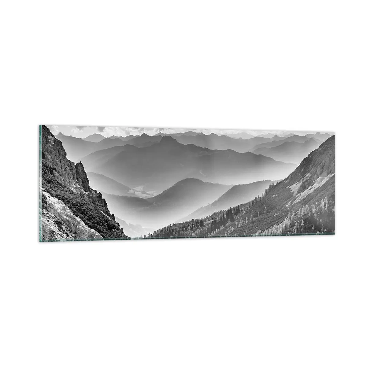 Tablou pe sticlă - Dincolo de orizont - 90x30 cm