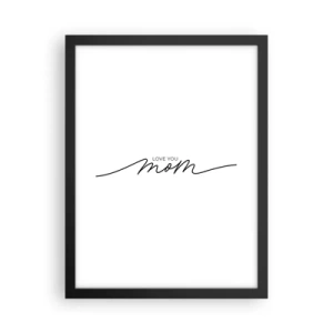 Poster în ramă neagră - Mare emoție - 30x40 cm