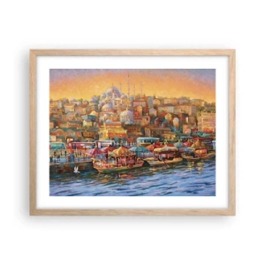 Poster în ramă de stejar deschis - O poveste din Istanbul - 50x40 cm