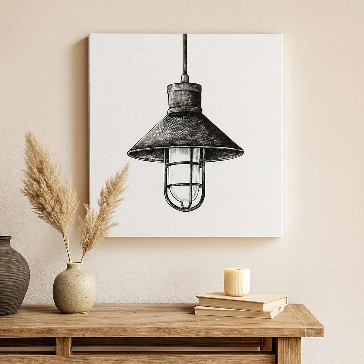 Tablou pe pânză - Cu mulți ani în urmă... - 30x30 cm