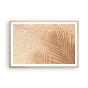 Poster în ramă de stejar deschis - Umbra unei veri fierbinți - 91x61 cm