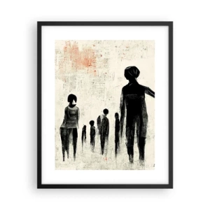 Poster în ramă neagră - Împotriva singurătății - 40x50 cm