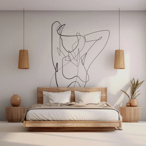 Tapet Premium Canvas - Cine ești tu? - Abstracția, Corpul Femeii, Grafică - 100x70 cm