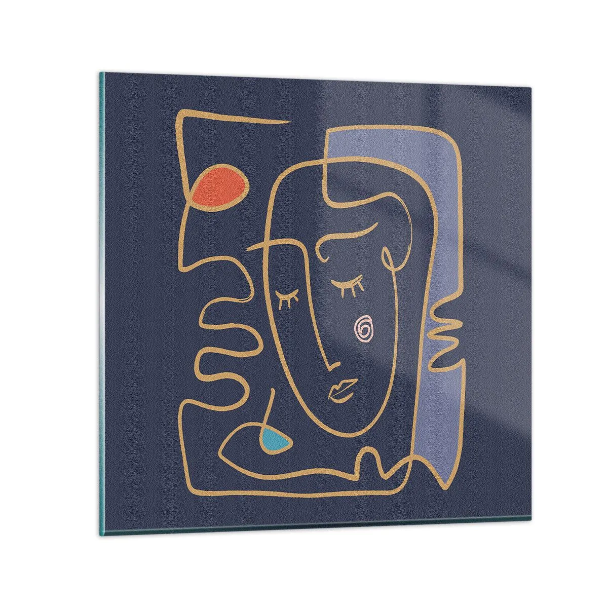 Tablou pe sticlă - În reverie - 50x50 cm