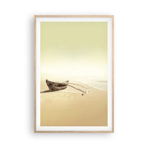 Poster în ramă de stejar deschis - O amintire din Mările Sudului - 61x91 cm